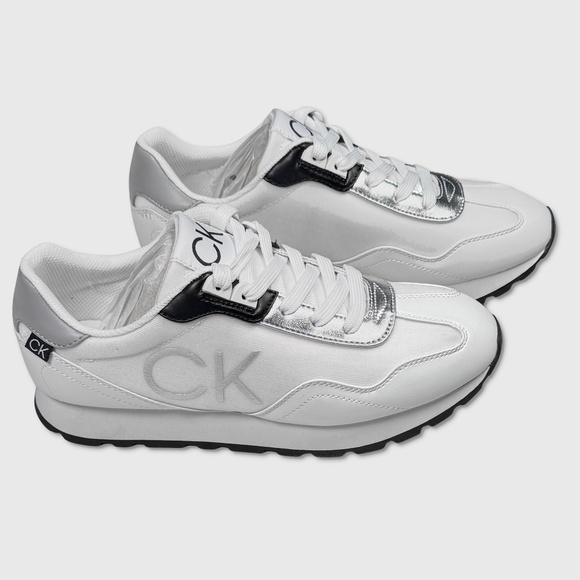 Calvin Klein Caden 2 Shoes / Sneakers - NEW Womens 9.5 White / Black - #48669-OF - Picture 2 of 6